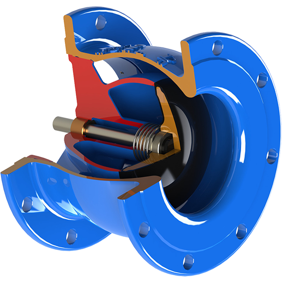 [SNCV-14-0150-E16-42A2AN00] Modell SNCV Düsenrückschlagventil, DN150-PN10/16, EPDM