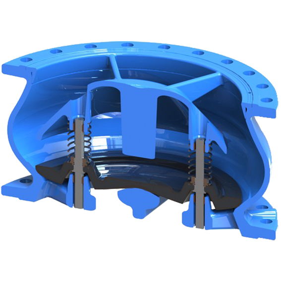 [SNCV-14-0500-E10-42A2AN00] Modell SNCV Düsenrückschlagventil, DN500-PN10, EPDM