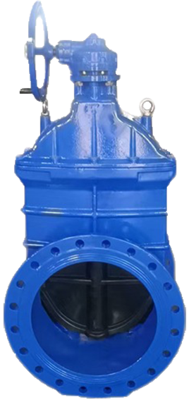 Model RSGV F4 Gate Valve, DN1000-PN16, EPDM with Gearbox & Handwheel