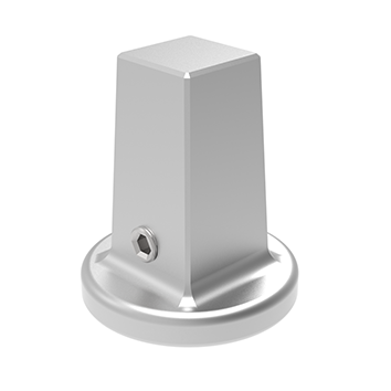 [ACC-Vierkantschoner-12109.07-VK-SS] Schacht System V2A-SS304 Square Head 27/32 , SQ30x30 with M10 threading on top