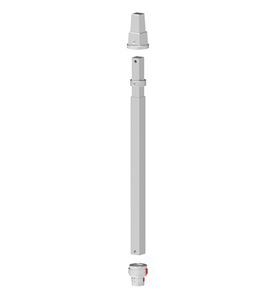 [SHAFT-17402.V2A] Shaft- Schacht Spindel Extension V2A-1.4301, L= 1,00-1,75m (Max 500 Nm)