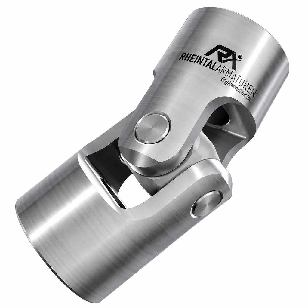 [ACC-valvecoupling-universal-cardan-25-30] Cardan Valve Coupling V2A-SS304-Adaptor SQ30x30 to SQ25x25