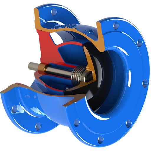 [SNCV-14-0100-E25-42A2AN00] Model  SNCV Silent Nozzle Check Valve DN100-PN25, EPDM